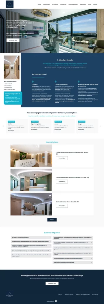 Site internet Archidentaire La Ciotat