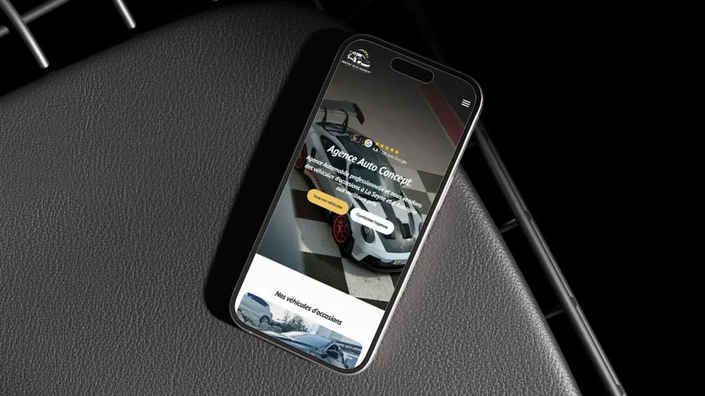Site internet Agence Auto Concept Aubagne