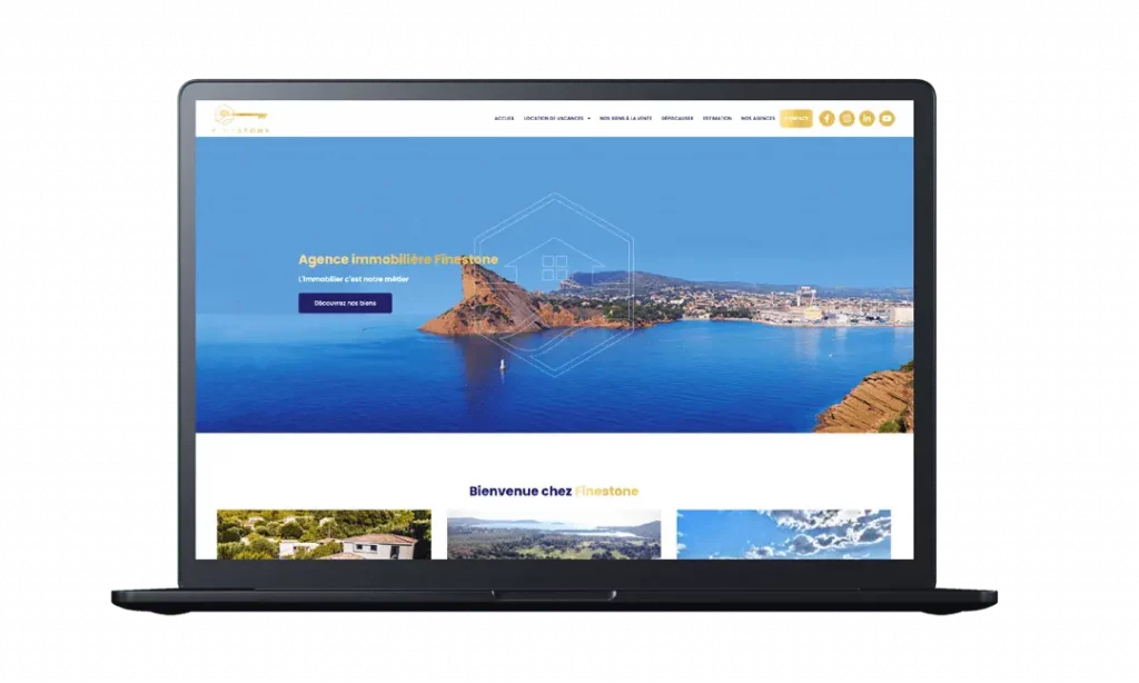 Site web Agence immobilière Finestone