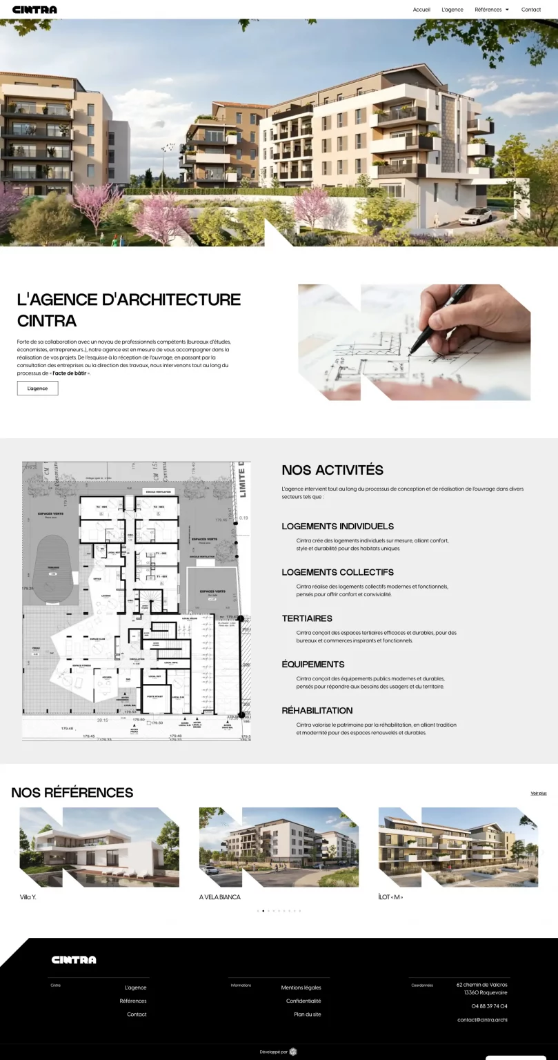 Site web Cintra